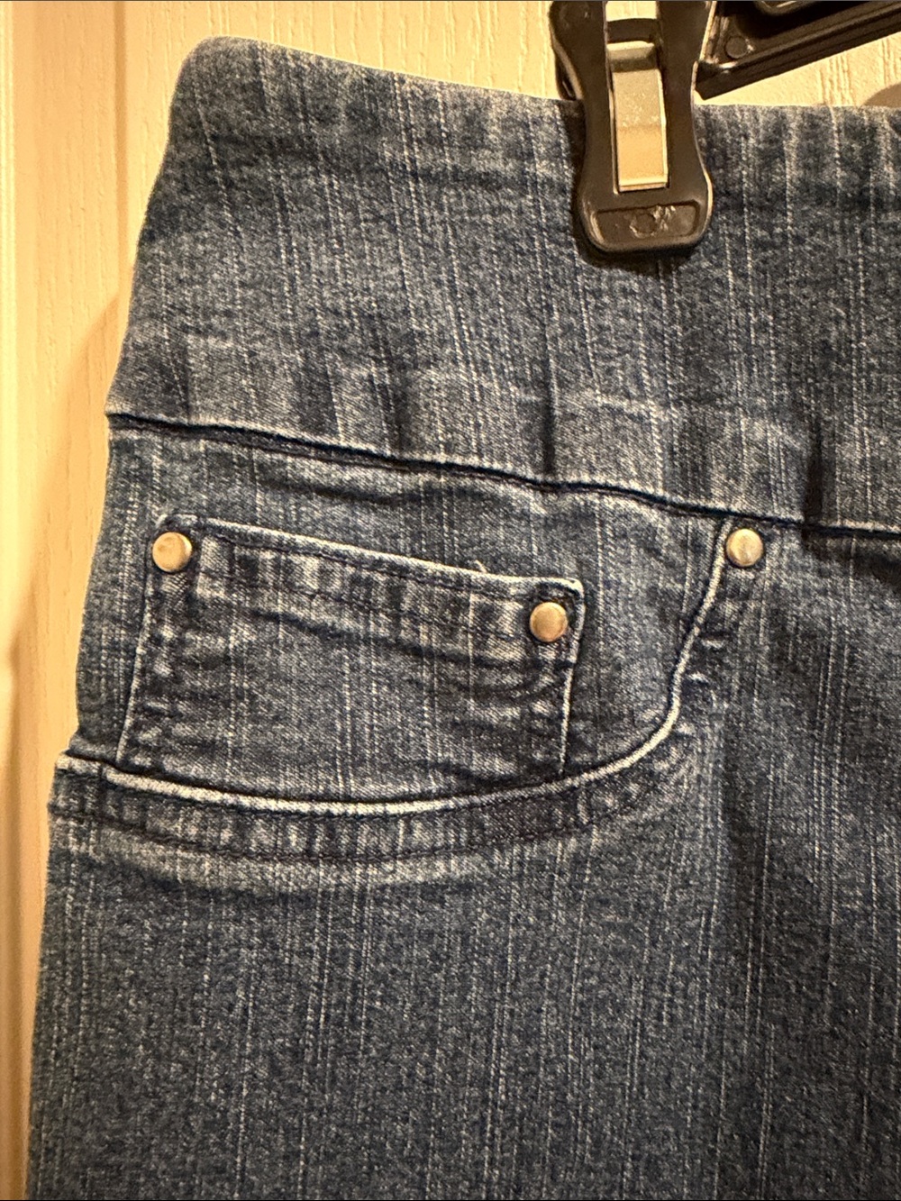 Ruby Rd. Blue Stretch Denim Pull-On Jeans - Picture 2 of 8